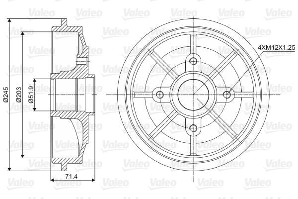 Citroen C3 2002-2006 Arası 1.4 16V HDi Valeo Marka Kampana
