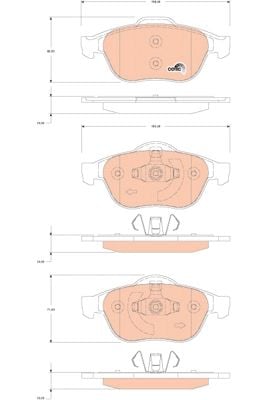 Renault Scenic 2003-2010 Arası 1.6 TRW Marka Ön Balata