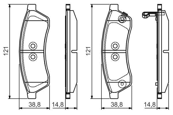 Chevrolet Epica 2004-2011 Arası 2.5 Bosch Marka Arka Balata