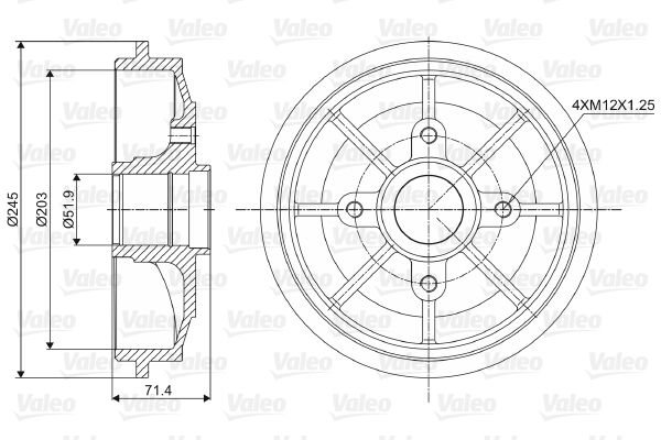 Citroen C3 2002-2006 Arası 1.6 16V Valeo Marka Kampana