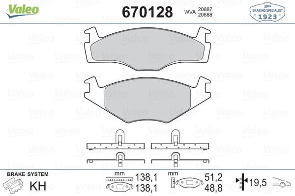 Audi 80 1978-1988 Arası 1.9 Valeo Marka Ön Balata