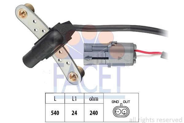 Renault 21 1986-1997 Arası 2.0 Facet Marka Krank Sensörü