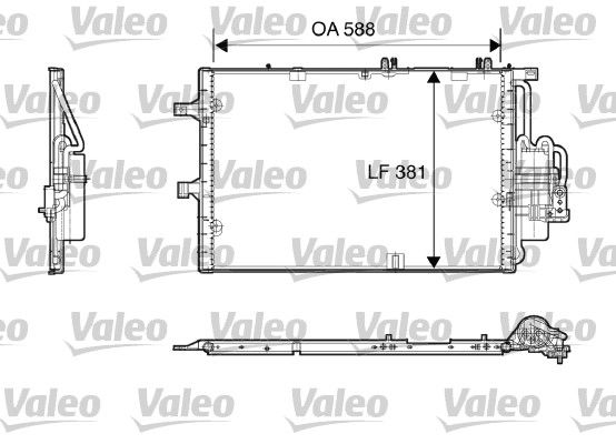 Opel Corsa 2000-2012 Arası 1.7 DTI, 1.7 DI 16V, 1.7 DTI 16V Valeo Marka Klima Radyatörü