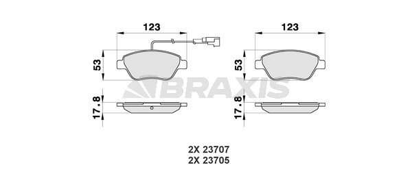 Fiat Bravo 2006-2010 Arası 1.4 LPG Braxis Marka Ön Balata
