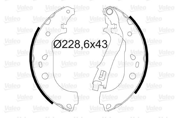 Opel Combo 2012-2016 Arası 1.4 Valeo Marka Pabuçlu Balata