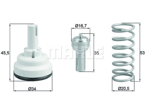 Volkswagen Golf 2004-2013 Arası 1.6 FSI Mahle Marka Termostat
