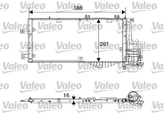 Opel Corsa 2000-2012 Arası 1.7 CDTi, 1.3 CDTI 16V Valeo Marka Klima Radyatörü