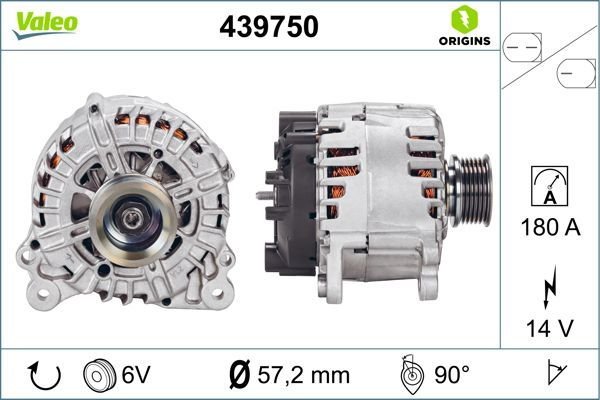 Volkswagen Touareg 2010-2018 Arası 3.0 V6 TSI Hybrid Valeo Marka Alternatör