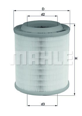 Audi A8 2002-2010 Arası 3.0 Mahle Marka Hava Filtresi