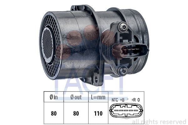 Opel Omega 1994-2005 Arası 2.5 DTI Facet Marka Hava Debimetresi
