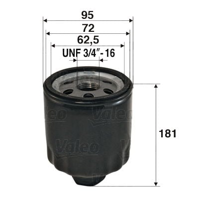 Volkswagen Transporter 1990-2004 Arası 2.4 D Valeo Marka Yağ Filtresi