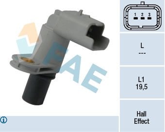 Peugeot 206 1998-2012 Arası 1.4 16V FAE Marka Eksantrik Devir Sensörü
