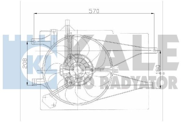 Palio 1.2 16V Fan Motoru Kale KAL-012622202