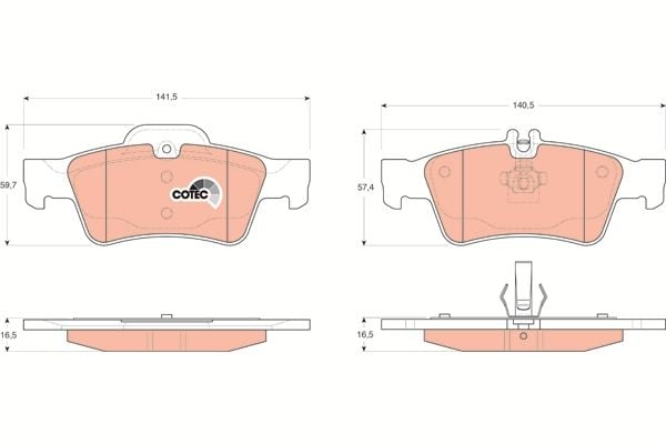 Porsche 944 1981-1991 Arası 2.7 TRW Marka Arka Balata