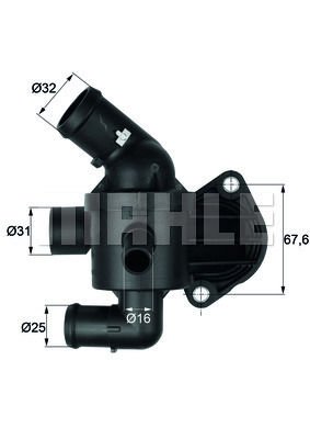 Volkswagen Golf 2004-2016 Arası 1.6 TDI Mahle Marka Termostat