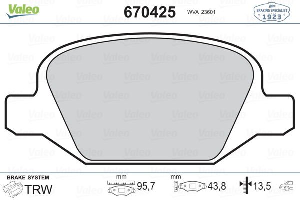Fiat Punto 1999-2012 Arası 1.8 130 HGT Valeo Marka Arka Balata