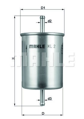 Alfa Romeo 164 1987-1998 Arası 3.0 V6 Mahle Marka Benzin Yakıt Filtresi