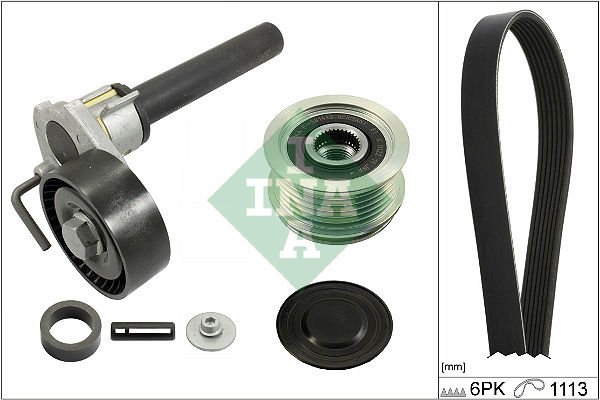 Audi Tt 2006-2015 Arası 2.0 TFSI, 2.0 TFSI quattro INA Marka Vantilatör Kayış Seti