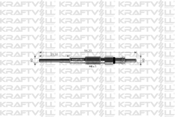 Chevrolet Nubira 2005-2011 Arası 2.0 D Kraftvoll Marka Kızdırma Bujisi