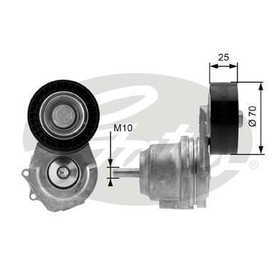 Opel Astra 2009-2015 Arası 1.7 CDTI Gates Marka Vantilatör Kayış Gergi Rulmanı