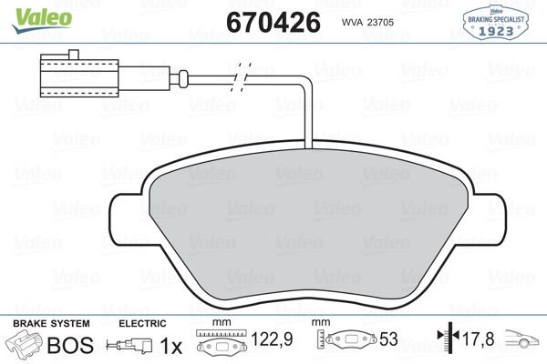 Fiat Punto 2005-2009 Arası 1.4 Natural Power Valeo Marka Ön Balata
