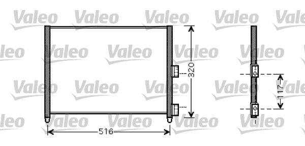 Fiat Idea 2003-2007 Arası 1.9 JTD Valeo Marka Klima Radyatörü