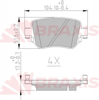 Audi A1 2010-2018 Arası 1.6 TDI Braxis Marka Ön Balata