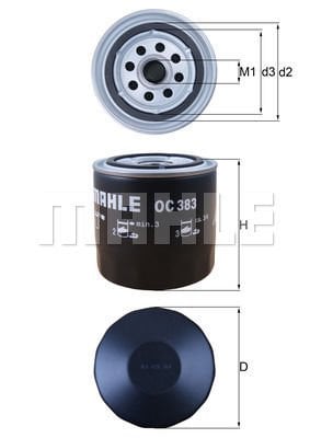 Fiat 131 1974-1987 Arası 1.3 Super Mirafiori, 1.6, 1.4 Mirafiori Mahle Marka Yağ Filtresi