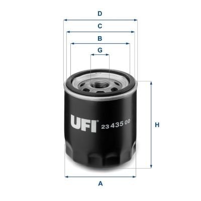 Skoda 120 1976-1990 Arası 1.0 105 S, L, 1.2 120 L, 1.2 120 LS, 1.0 105 S, L, LS Ufi Marka Yağ Filtresi