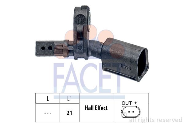 Volkswagen Polo 2009-2013 Arası 1.6 BiFuel Facet Marka Ön Abs Sensörü