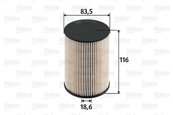 Volkswagen Golf 2003-2014 Arası 2.0 TDI 16V Valeo Marka Mazot Yakıt Filtresi