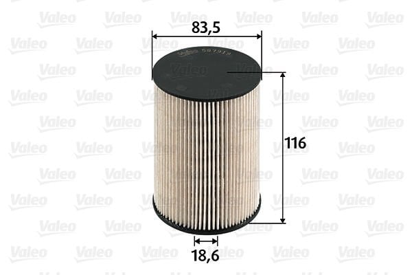 Volkswagen Golf 2003-2014 Arası 1.6 TDI Valeo Marka Mazot Yakıt Filtresi