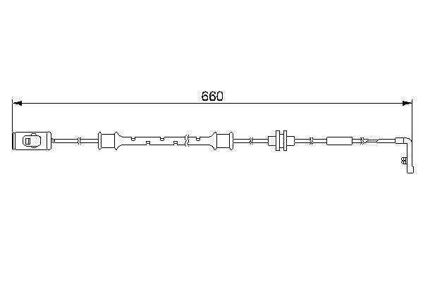 Opel Vectra 1995-2004 Arası 1.8 i 16V Bosch Marka Ön Balata Fişi