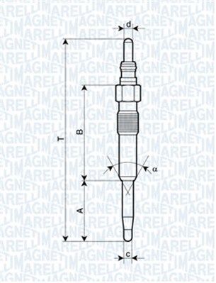 Volkswagen Caddy 2004-2015 Arası 1.9 TDI 4motion, 1.9 TDI Magneti Marelli Marka Kızdırma Bujisi