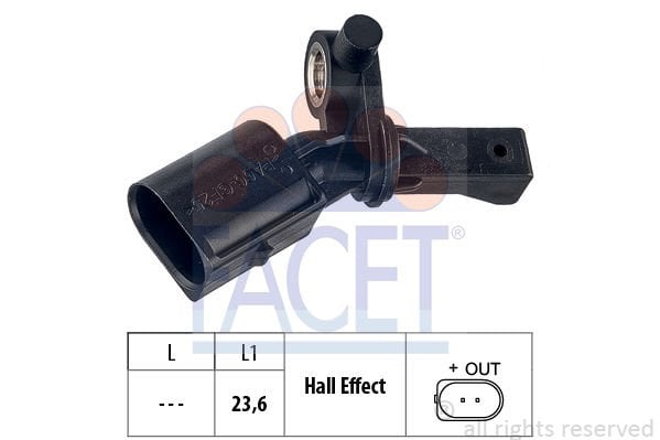 Volkswagen Polo 2009-2013 Arası 1.6 BiFuel Facet Marka Arka Abs Sensörü