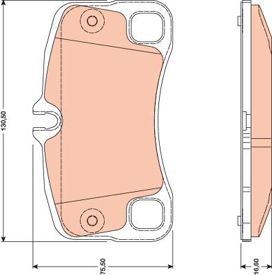 Porsche 911 2004-2013 Arası 3.8 Turbo S TRW Marka Arka Balata
