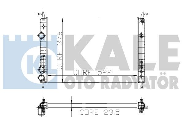 Albea 1.4 8V Su Radyatörü Kale KAL-0131282AL