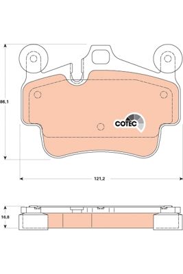 Porsche Cayman 2005-2013 Arası R 3.4 TRW Marka Ön Balata