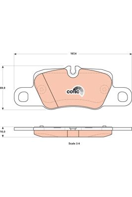 Porsche 911 2011-2016 Arası 3.4 Carrera TRW Marka Arka Balata