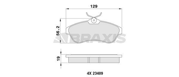 Citroen Xsara 1997-2010 Arası 2.0 16V Braxis Marka Ön Balata