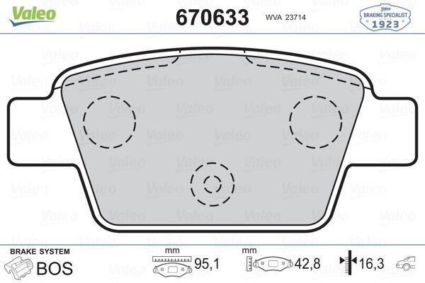 Fiat Bravo 2006-2010 Arası 1.9 D Multijet Valeo Marka Arka Balata