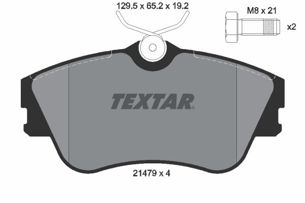 Volkswagen Transporter 1990-2004 Arası 1.8 Textar Marka Ön Balata