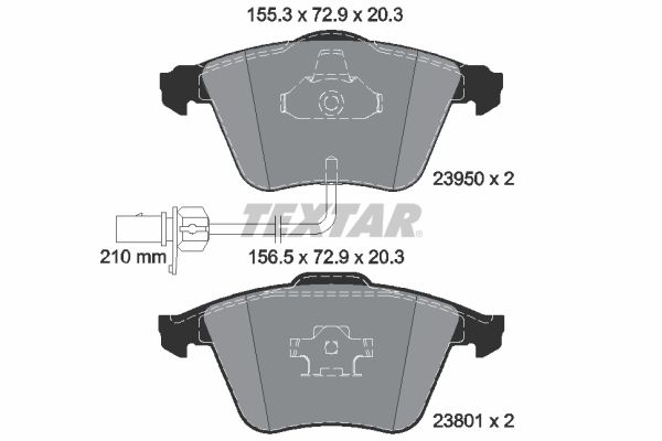 Audi A6 2004-2011 Arası 3.2 FSI, 3.0 TFSI quattro, 3.2 FSI quattro Textar Marka Ön Balata