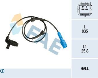 Peugeot 206 1998-2012 Arası 1.4 HDi FAE Marka Ön Abs Sensörü