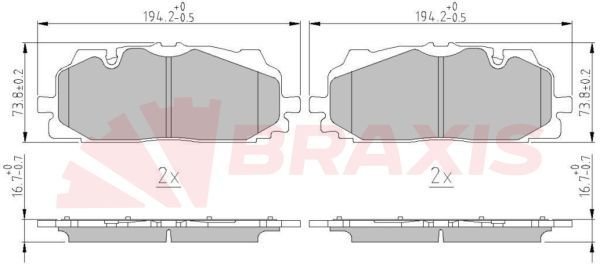 Audi Q7 2015-2019 Arası 3.0 TFSI quattro Braxis Marka Ön Balata