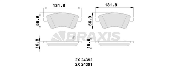 Fiat Sedici 2006-2014 Arası 2.0 D Multijet Braxis Marka Ön Balata