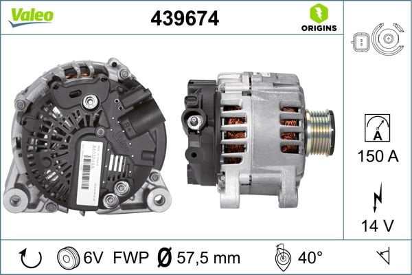 Peugeot 406 1995-2005 Arası 2.0 HDi 110, 2.0 HDI 110 Valeo Marka Alternatör