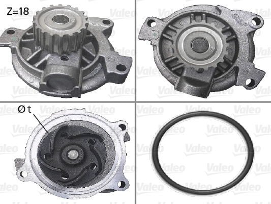 Volkswagen Transporter 1990-2004 Arası 2.4 D, 2.5, 2.5 Syncro Valeo Marka Devirdaim Su Pompası