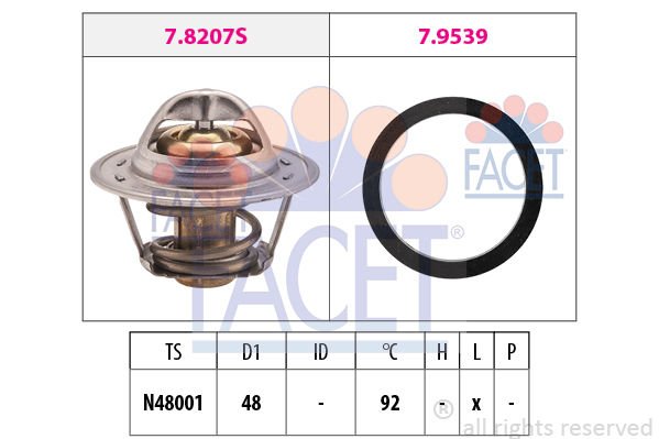 Ford Sierra 1982-1987 Arası 2.0, 1.6, 2.0 i, 1.8 Facet Marka Termostat