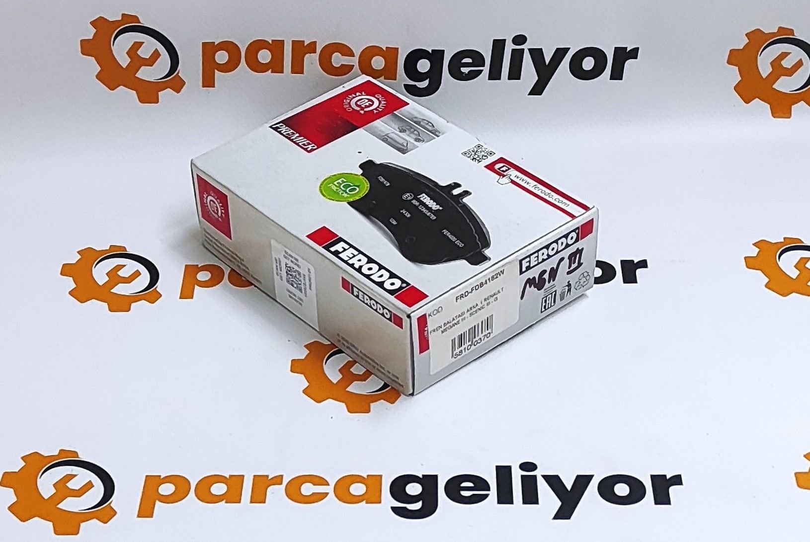Scenic II 1.5 Arka Fren Balatası (Elektrikli El Freni İçin) Ferodo FRD-FDB4182W